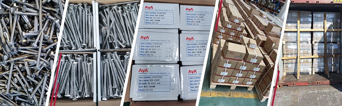 Round Head Ribbed Neck Bolt packing