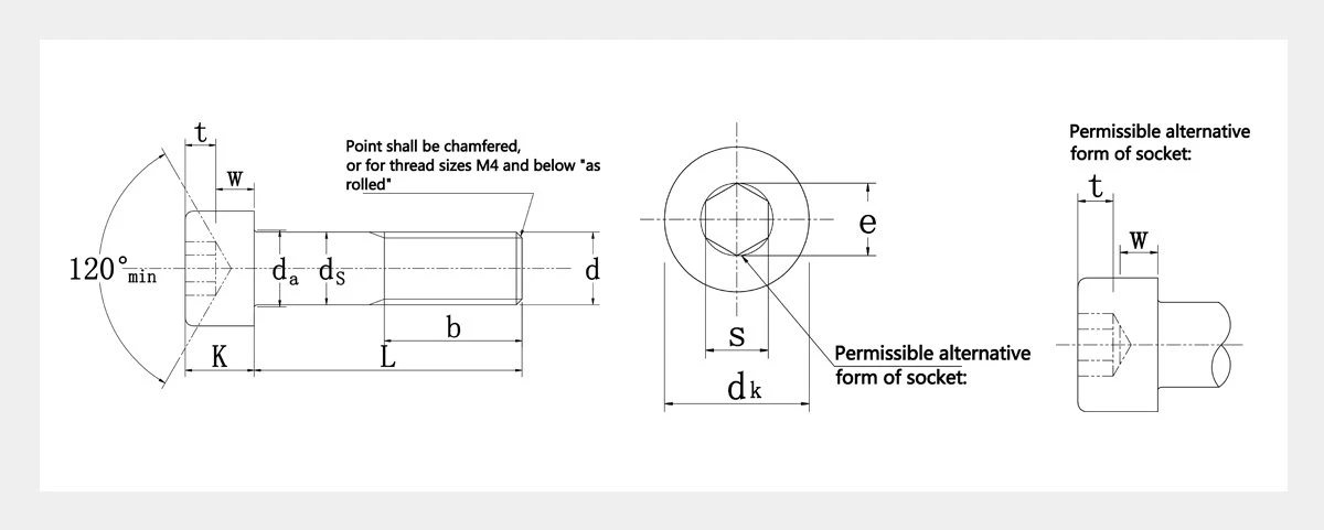 Black Allen Head Bolts-2D